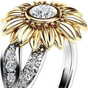 Jude Jewelers Retro Vintage Sun Flower Floral Cocktail Party Statement Anniversa
